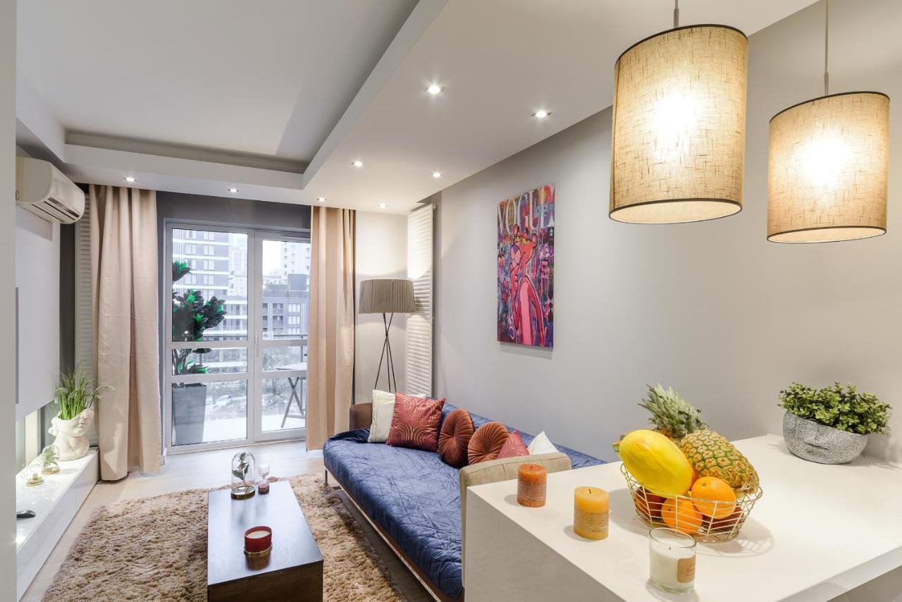 Luxury Apartments In Platinum Tower Warschau Buitenkant foto
