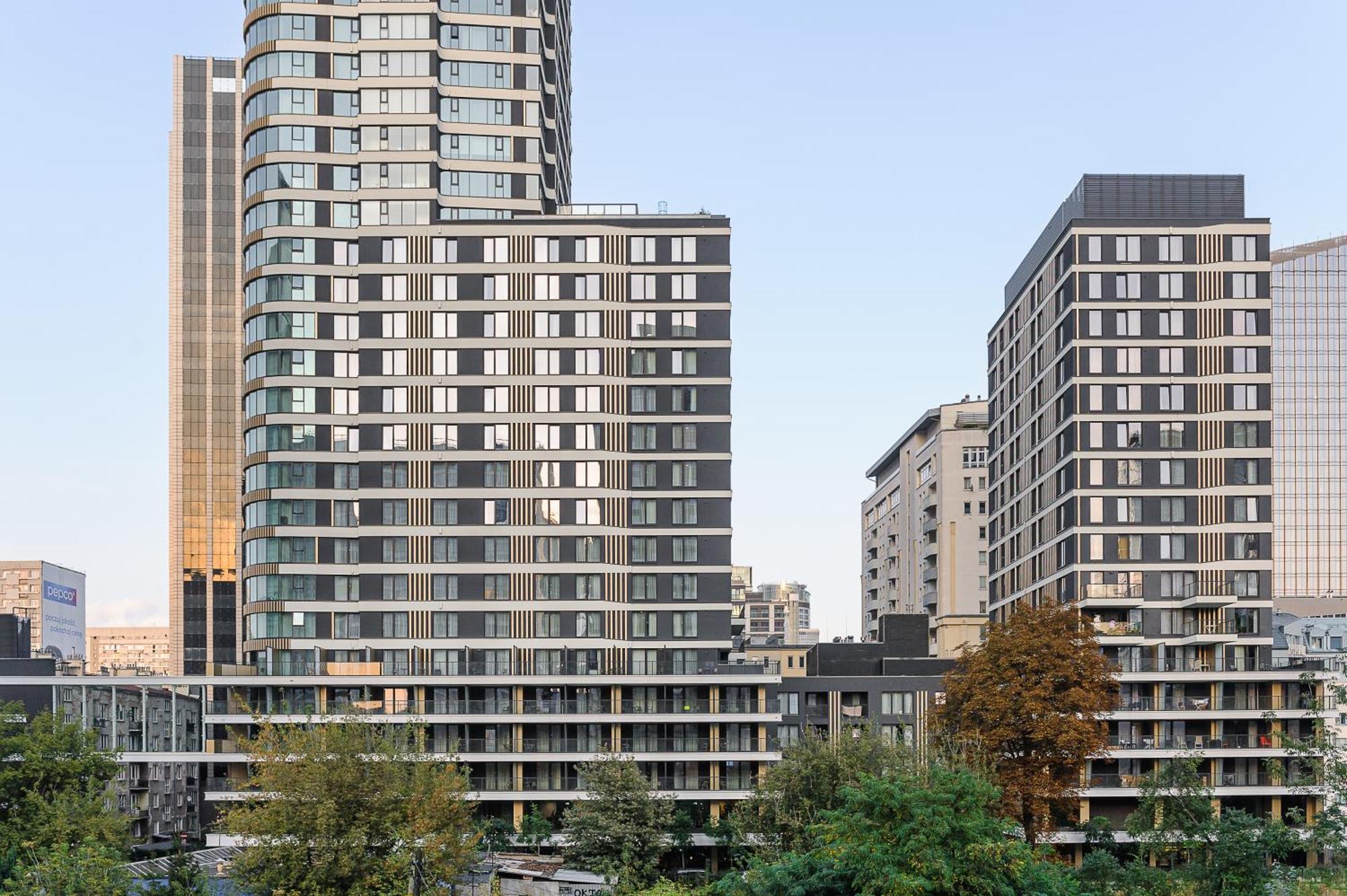 Luxury Apartments In Platinum Tower Warschau Buitenkant foto