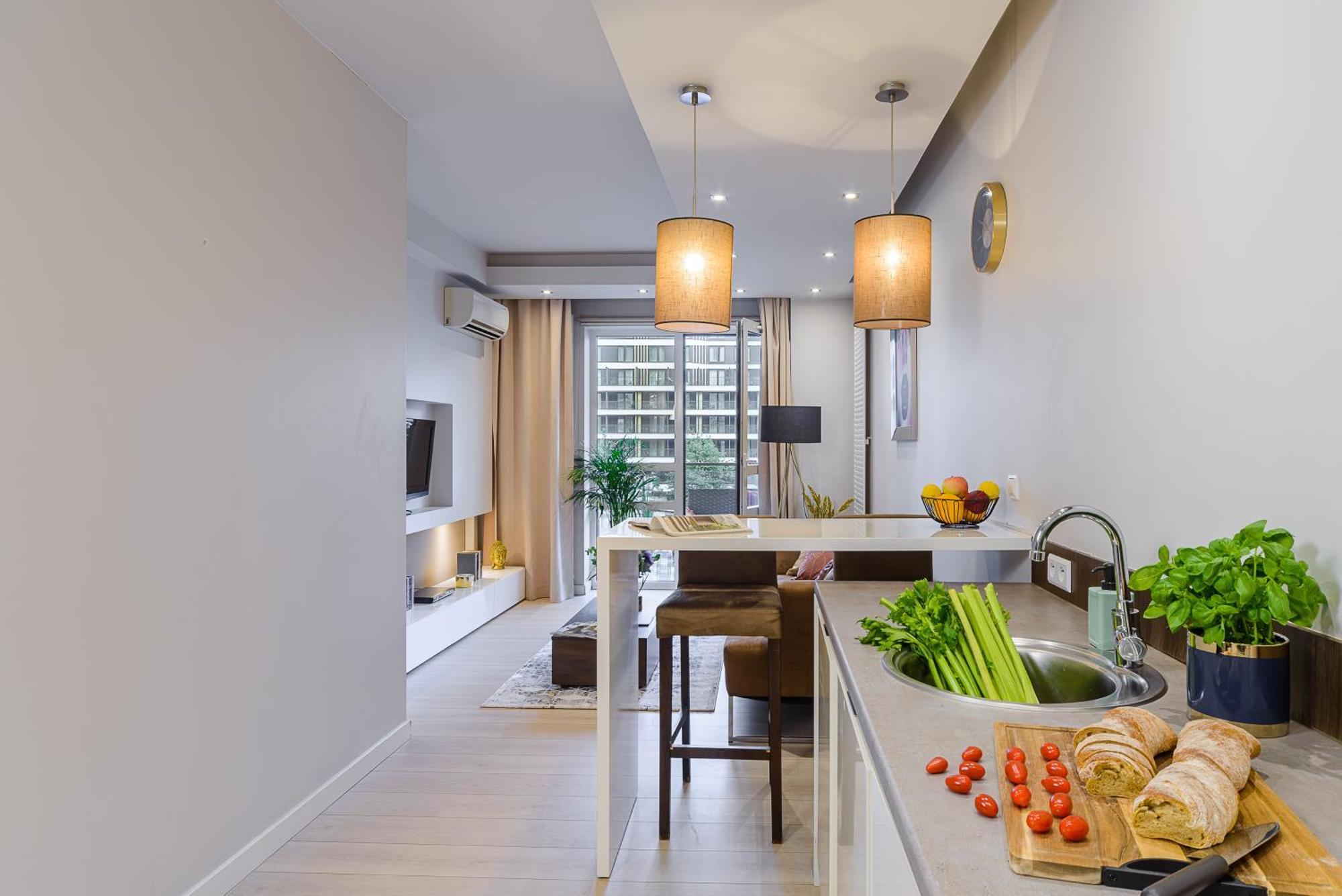 Luxury Apartments In Platinum Tower Warschau Buitenkant foto