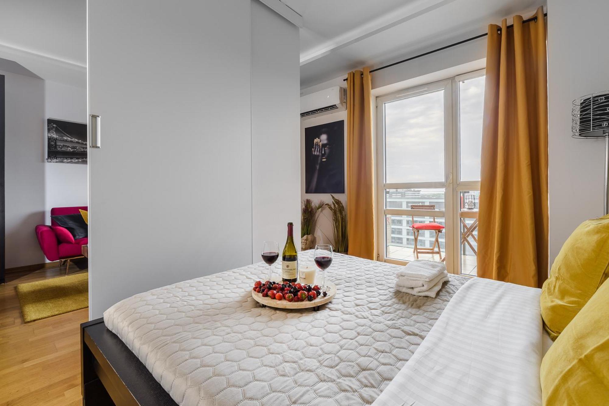 Luxury Apartments In Platinum Tower Warschau Buitenkant foto