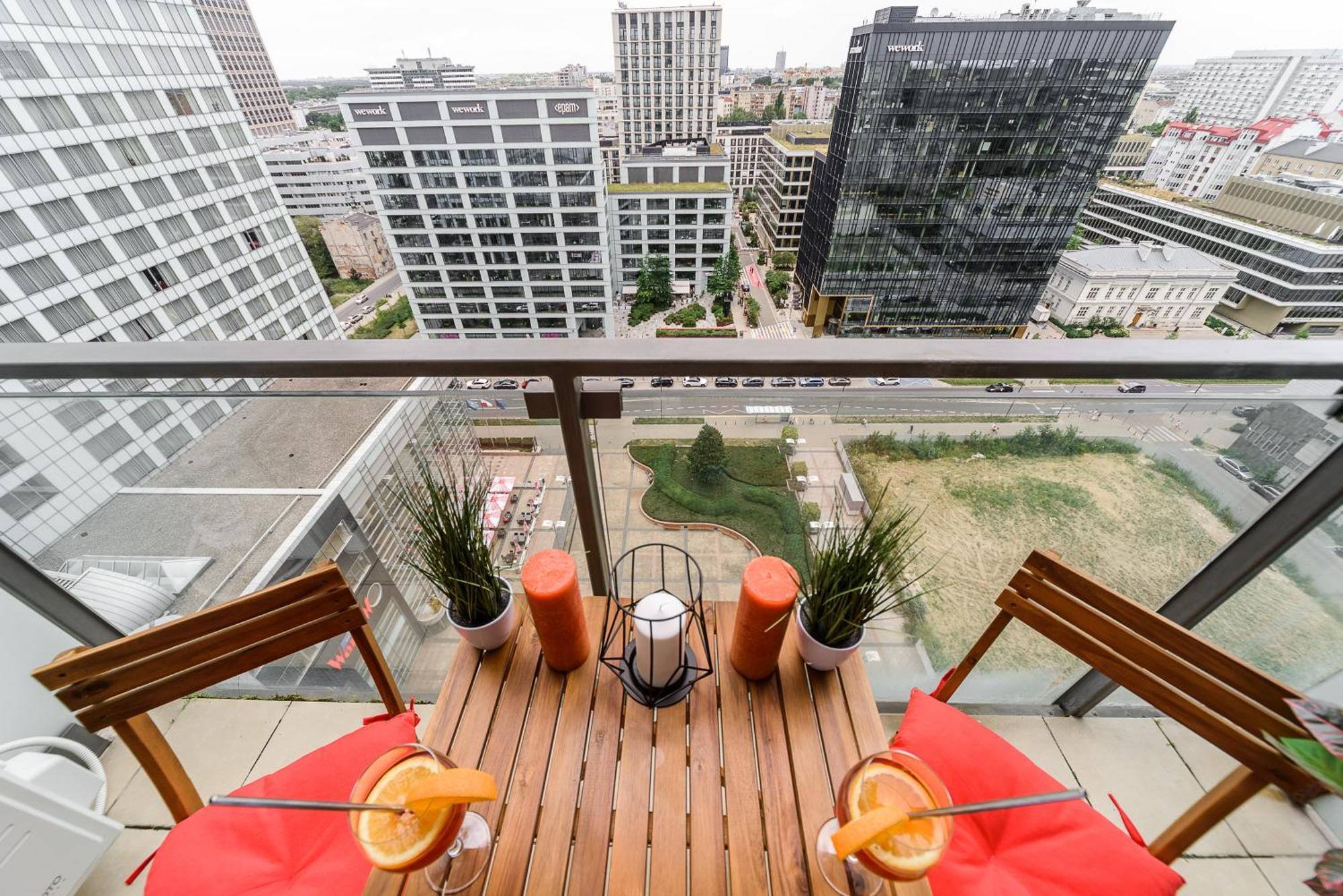 Luxury Apartments In Platinum Tower Warschau Buitenkant foto